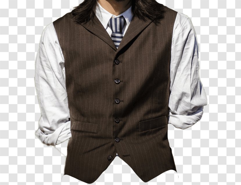 Formal Wear Gilets Suit Button Collar - Coat Transparent PNG