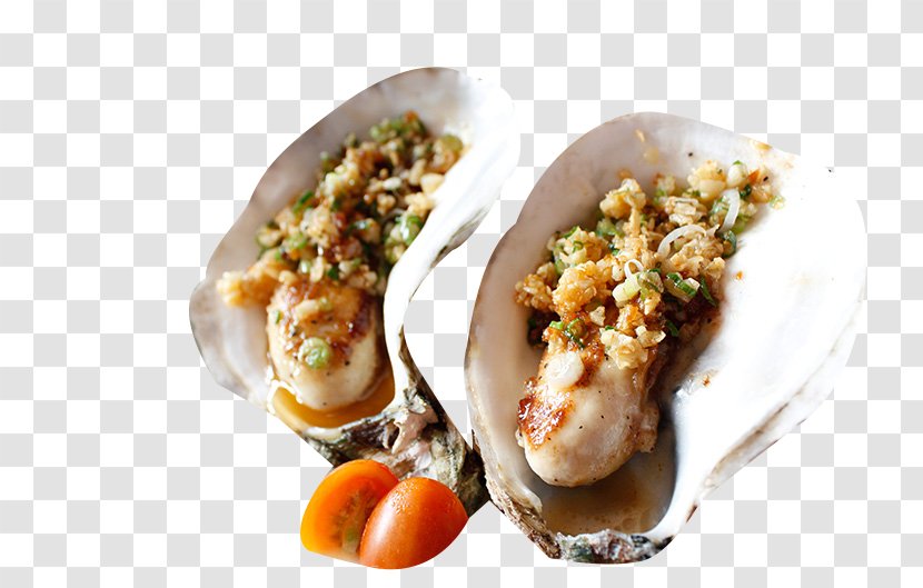 Oyster Barbecue Seafood Mussel Clam - Eating - Big Ginger Baked Oysters Material Transparent PNG