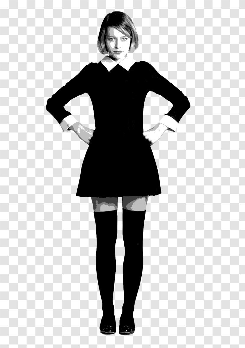 Little Black Dress T-shirt Formal Wear Fashion - Flower Transparent PNG