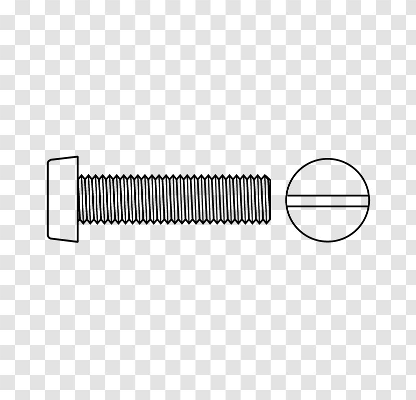 Line Angle Font - Hardware Accessory - Self-tapping Screw Transparent PNG