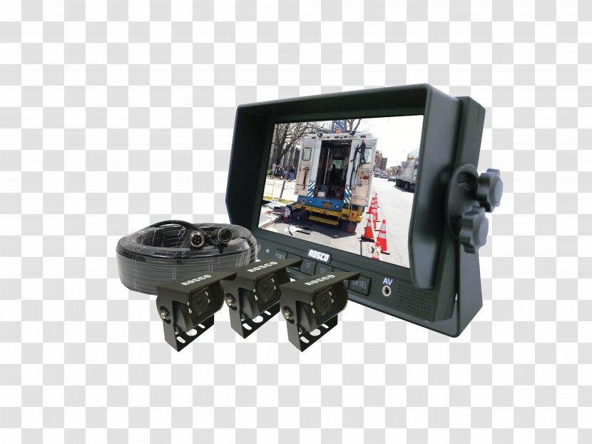 Backup Camera System Computer Monitors Vehicle Audio - Multimedia - Garbage Truck Transparent PNG