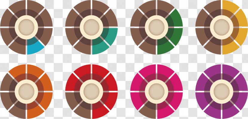 Infographic Template - Flat Design - Split Share Color Data Model Transparent PNG