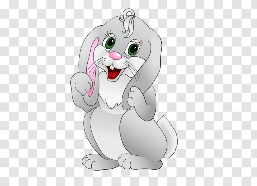 Easter Bunny Rabbit Cartoon - Cute Little Transparent PNG