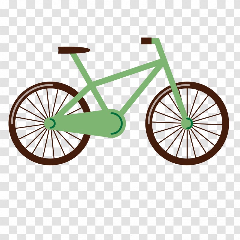 Bicycle Cycling Clip Art - Spoke - Vector Candy Green Bike Transparent PNG