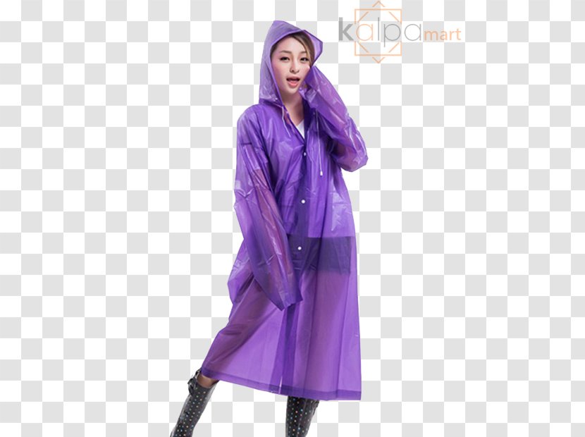 Raincoat Fashion Woman Poncho - Hood Transparent PNG