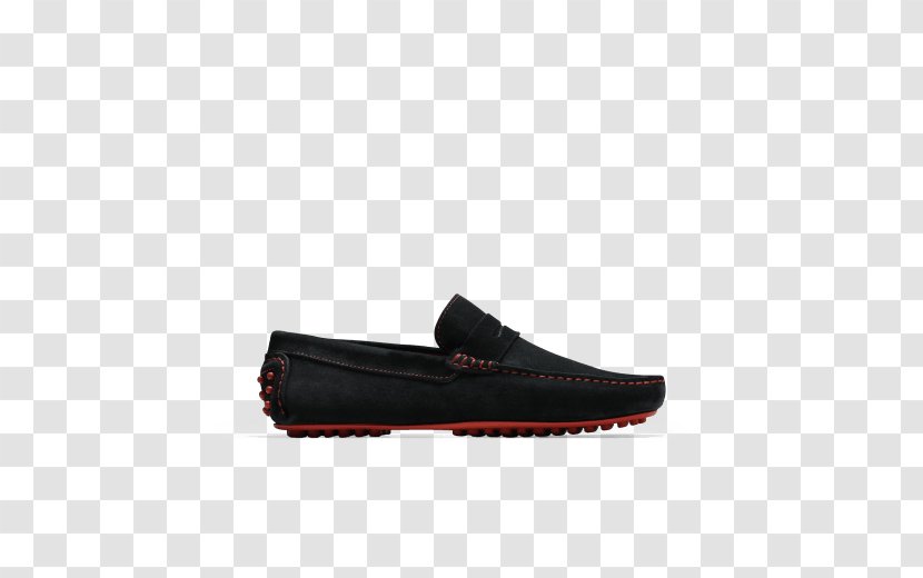 Slip-on Shoe Suede Nubuck Leather - Black - Paris Illustration Transparent PNG