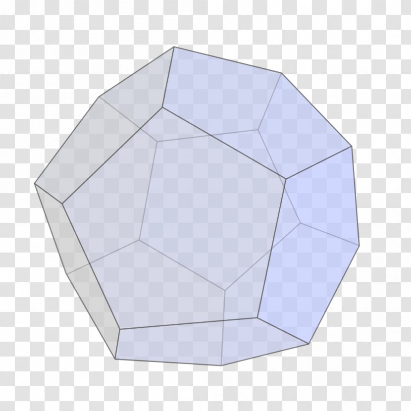 Regular Dodecahedron Polyhedron Edge Face - Platonic Solid - Dimensional Vector Transparent PNG