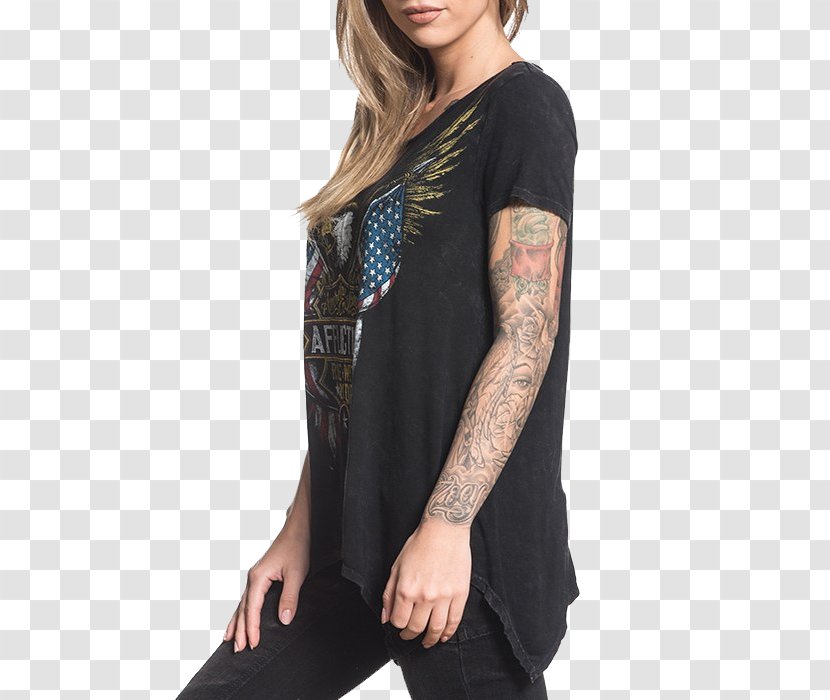 Sleeve T-shirt Shoulder Transparent PNG