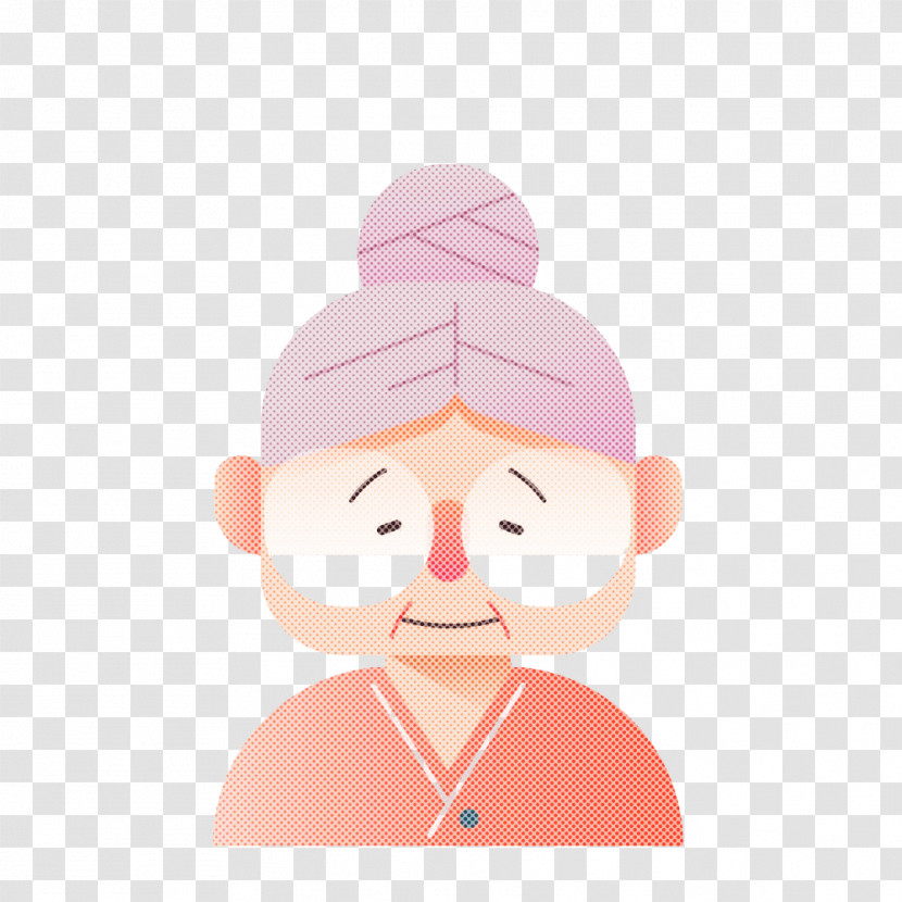 Face Pink Cartoon Nose Skin Transparent PNG