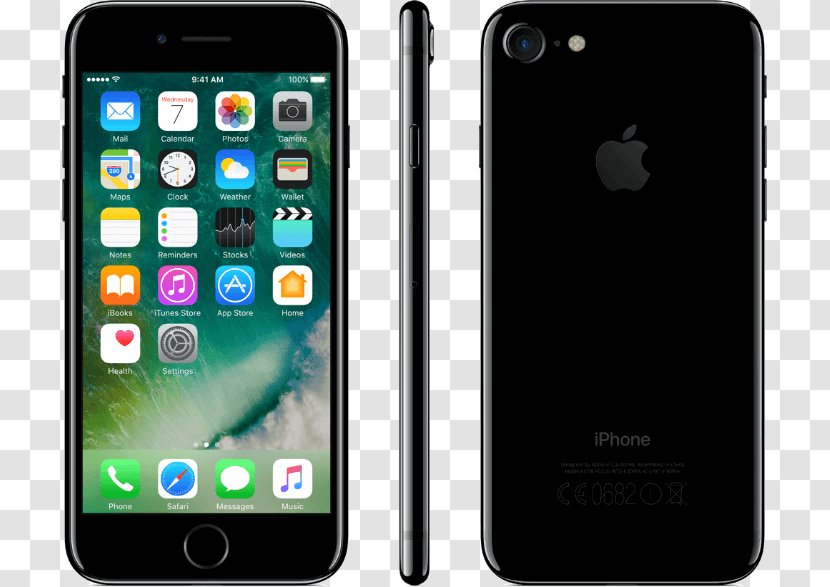 IPhone 8 Apple 7 Telephone Black - Hardware Transparent PNG