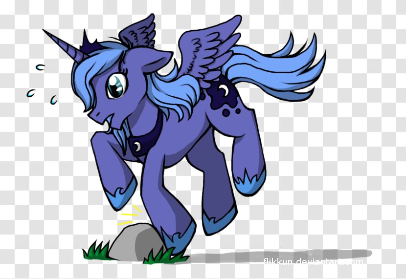 Horse Pony Art Mammal - Cartoon - Unicorn Horn Transparent PNG