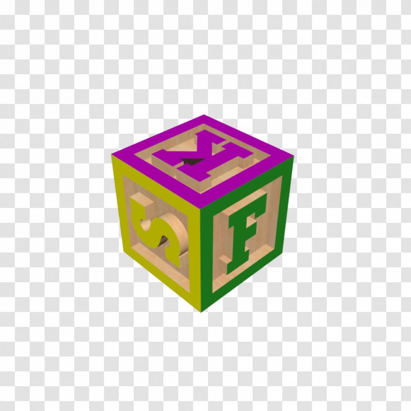 Toy Block Child - Purple - Three-dimensional Blocks Transparent PNG