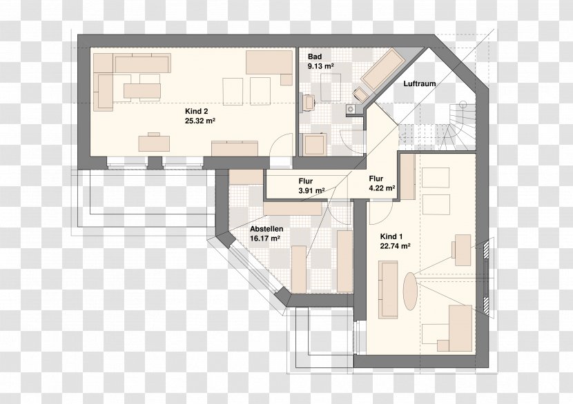 Floor Plan Property Angle - Facade Transparent PNG