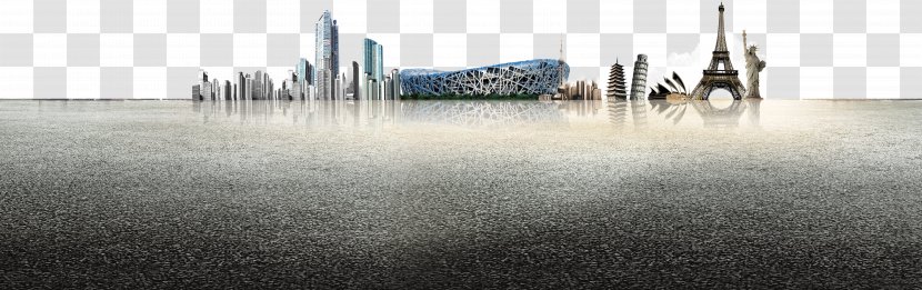 Brand Black And White Water - Cityscape Transparent PNG