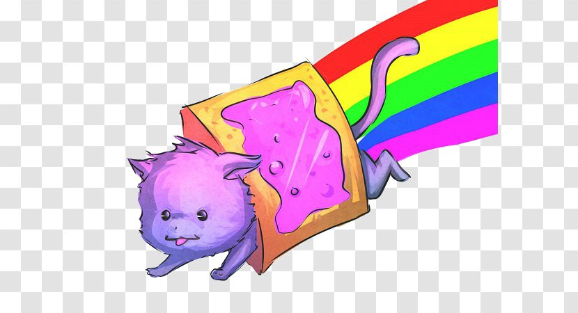 Nyan Cat Clip Art Image GIF - Watercolor Transparent PNG