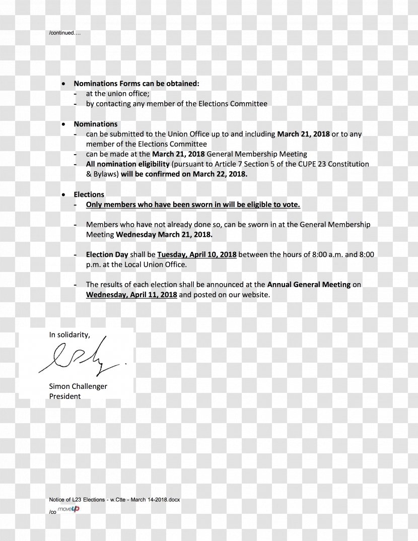 Template Corporate Resolution Board Of Directors Form - Corporation - Canadian Union Public Employees Transparent PNG