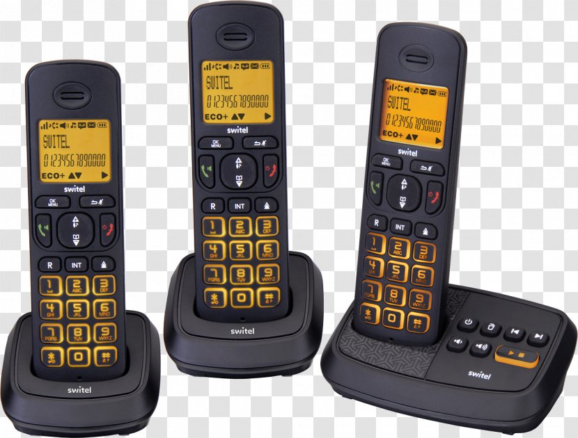 Cordless Telephone Digital Enhanced Telecommunications Answering Machines Wireless - Doro - Fixe Transparent PNG