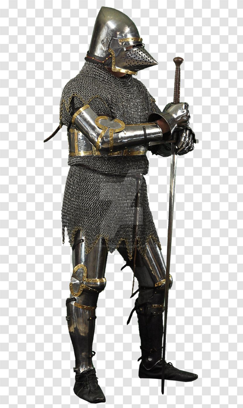 Middle Ages Knight Clip Art - Components Of Medieval Armour Transparent PNG