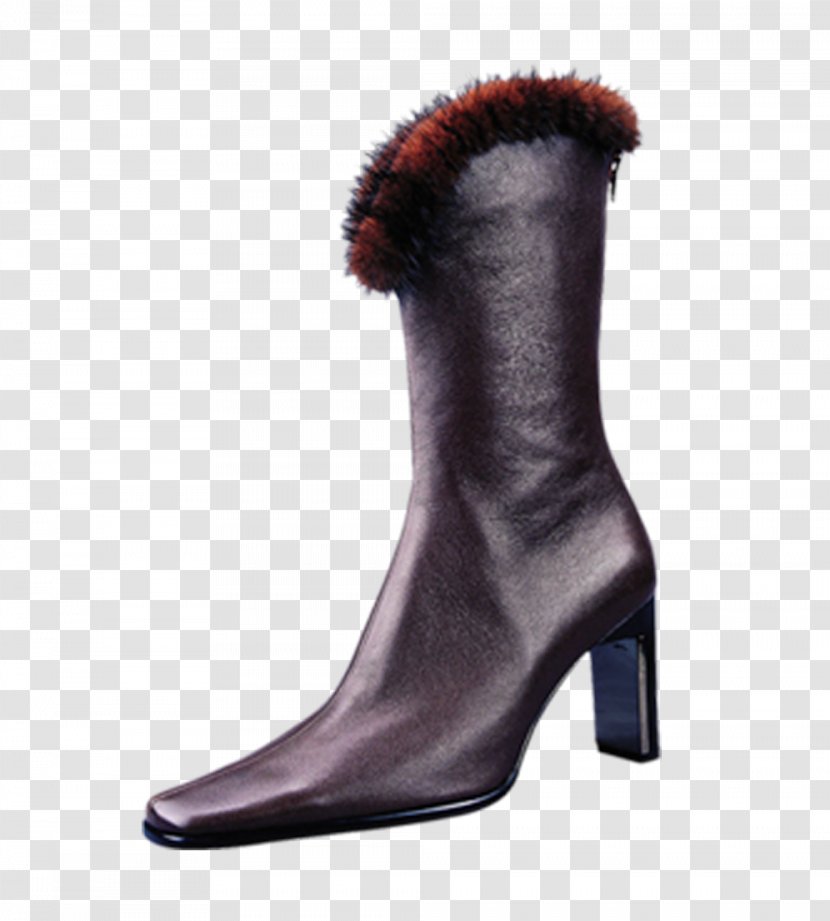 Riding Boot Dress Shoe High-heeled Footwear - High Heeled - Flash Black Boots Transparent PNG
