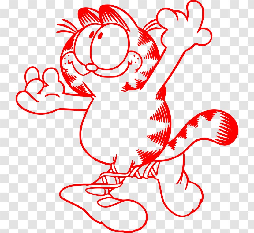 Nermal Colouring Pages Garfield Coloring Book Odie Watercolor Transparent Png