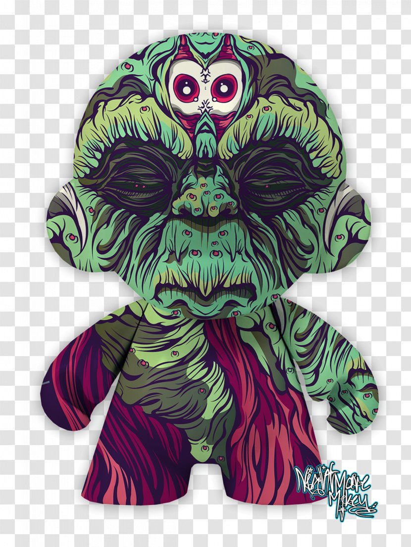 Illustration Skull Plants Legendary Creature - Fictional Character - Yoda Transparent PNG
