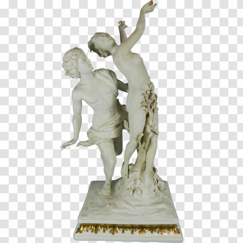 Apollo And Daphne Statue Figurine Marble Sculpture - Bronze - Bisque Porcelain Transparent PNG