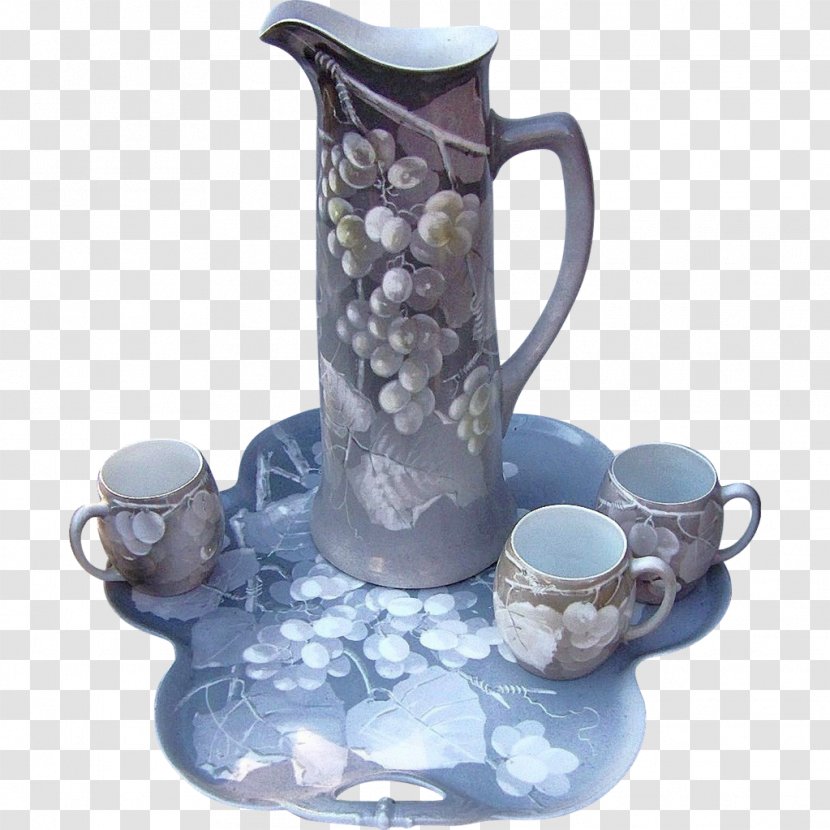Jug Ceramic Coffee Cup Blue And White Pottery - Drinkware - Mug Transparent PNG