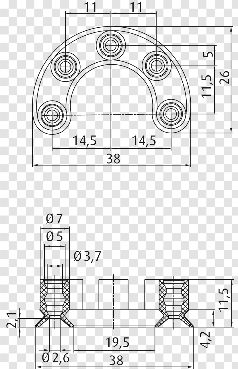 Technical Drawing Floor Plan - Cup Ring Transparent PNG