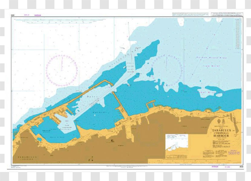 Tripoli Nautical Chart Map Admiralty Harbor - Catalog Charts Transparent PNG