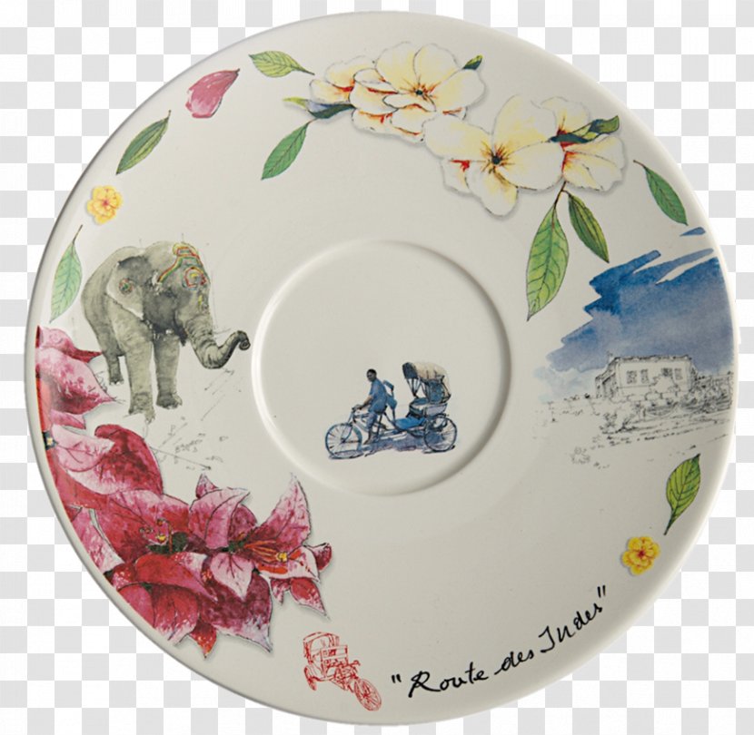 Saucer Faïencerie De Gien Plate Porcelain - Dishware Transparent PNG