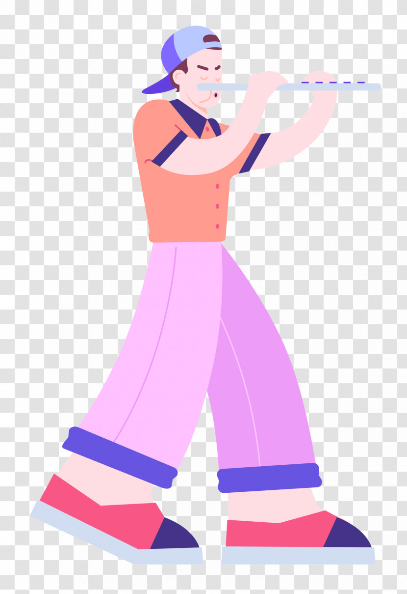 Playing The Flute Music Transparent PNG