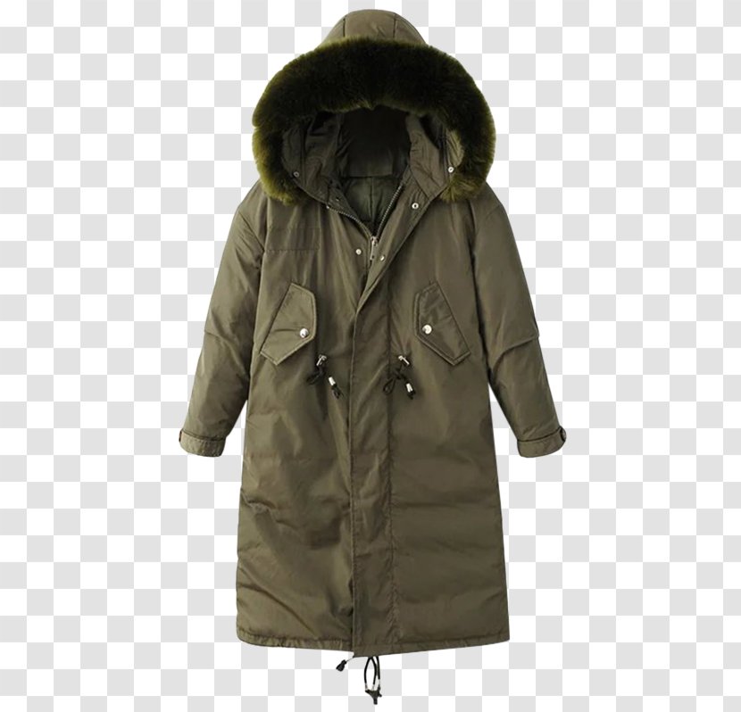 Parka Jacket Coat Hood Clothing - Clothes Zipper Transparent PNG