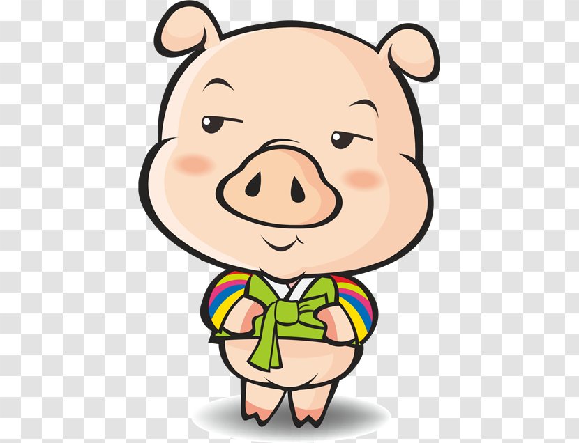 Domestic Pig McDull Cartoon - Animated - Altitude Transparent PNG