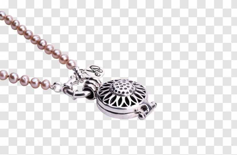 Locket Silver Necklace Jewellery Pearl - Jewelry Making Transparent PNG
