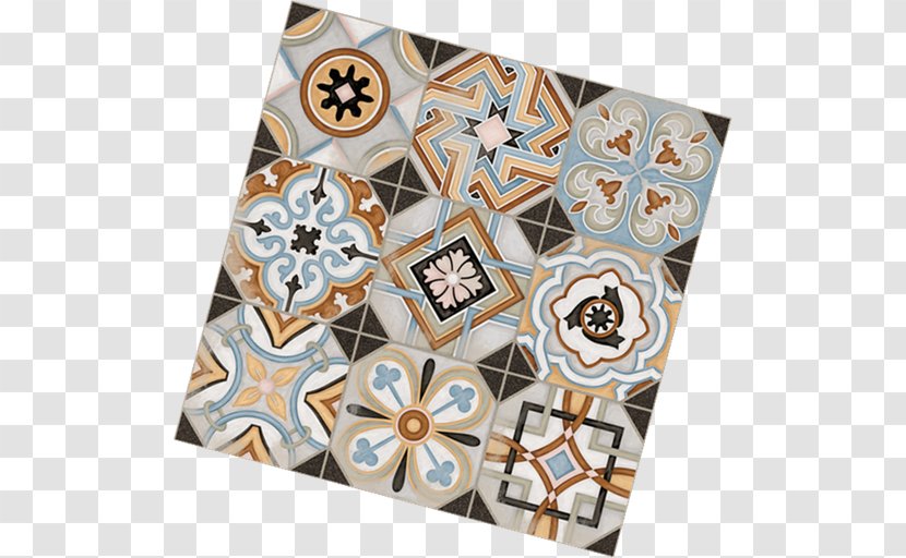 Beaumont Tiles Porcelain Ceramic Glaze Pattern - Textile - Retro Wall Tile Transparent PNG