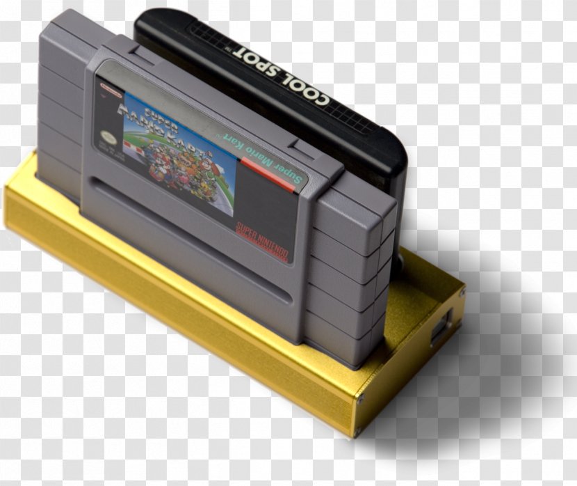 Super Nintendo Entertainment System Retrode ROM Cartridge Mega Drive Game Boy - Electronic Device - Cartouche Transparent PNG
