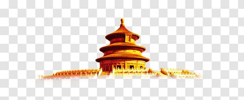 Temple Of Heaven Forbidden City Tiananmen National Day The Peoples Republic China Architecture - Orange - Material Transparent PNG