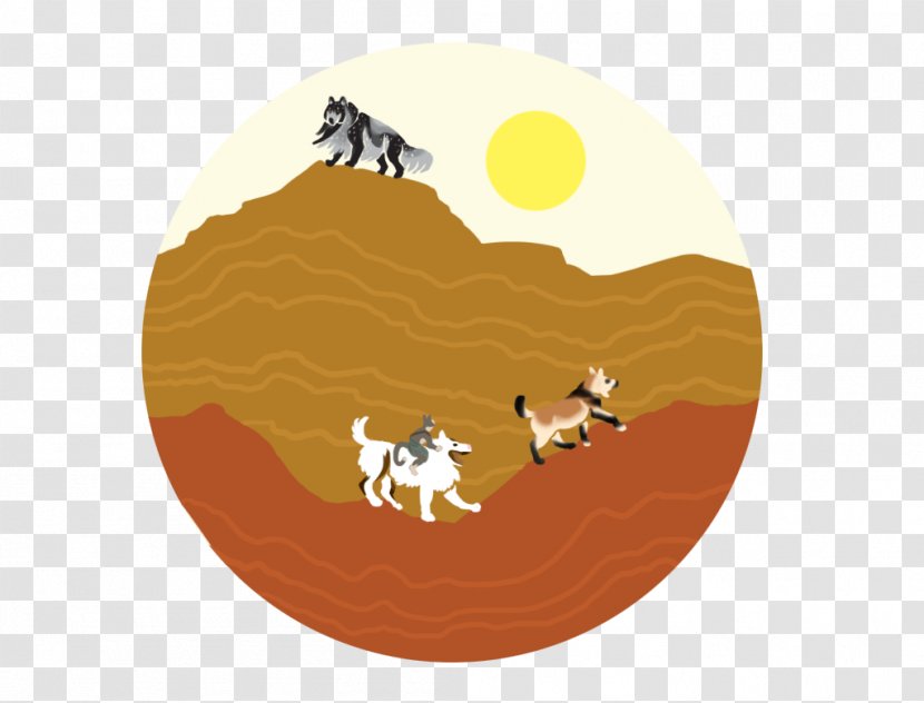 Canidae Dog Mammal Animated Cartoon - Orange - Wrong Direction Transparent PNG