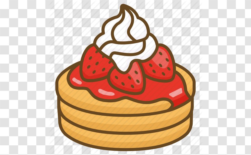 Ice Cream Pancake Breakfast Strawberry Cake Pie - Cartoon Transparent PNG