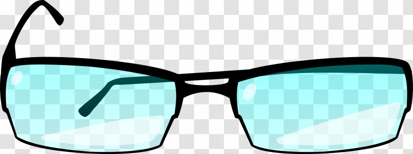 Glasses Drawing Goggles Clip Art - Azure Transparent PNG