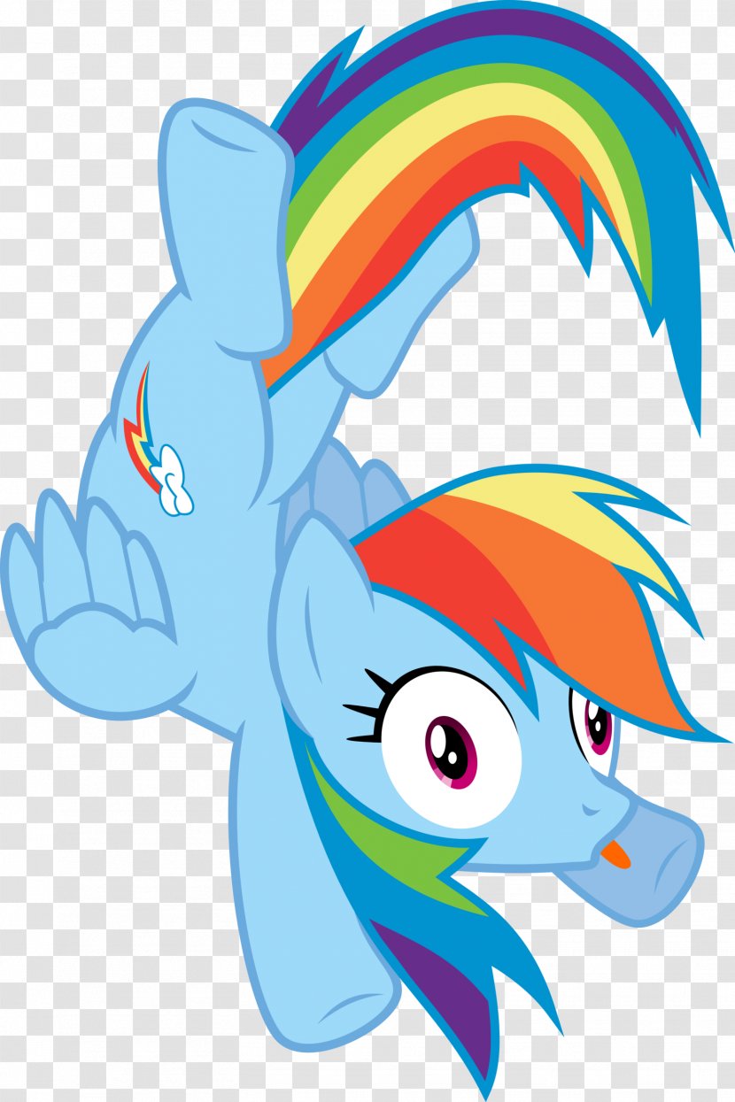 Rainbow Dash My Little Pony Rarity Equestria - Falling Vector Transparent PNG