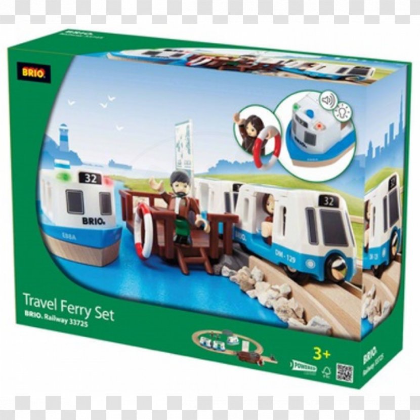 BRIO Travel Ferry Set 33725 Toy Train - Play Transparent PNG