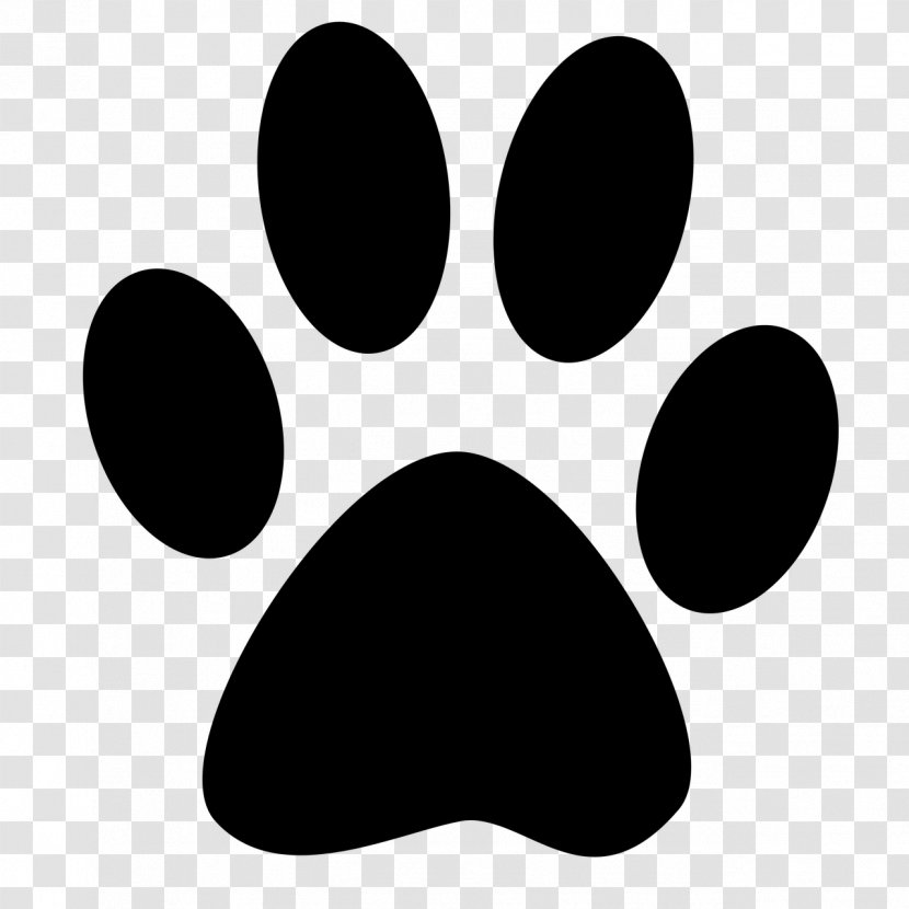 Cat Paw Kitten Dog Clip Art - Monochrome Transparent PNG