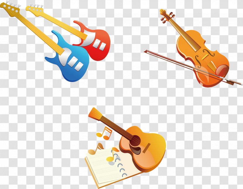 Musical Instrument Violin Illustration - Frame - Vector Material Guitar Transparent PNG