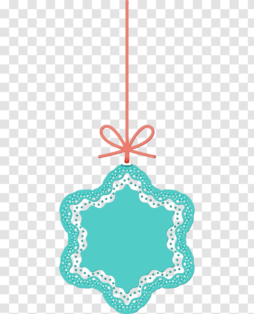 Aqua Turquoise Teal Holiday Ornament Transparent PNG