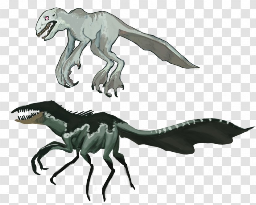 Tyrannosaurus Velociraptor Extinction Cartoon Tail - Fauna - Monster Lake Transparent PNG