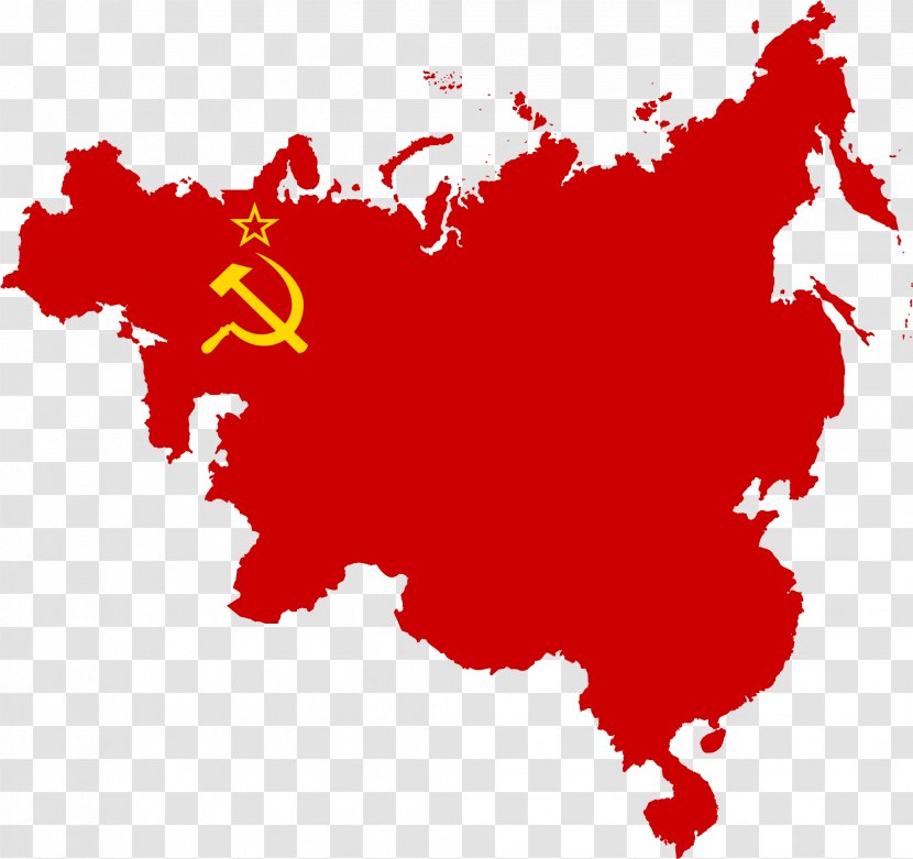 History Of The Soviet Union Second World War Russian Revolution Flag - Map - Europe Transparent PNG