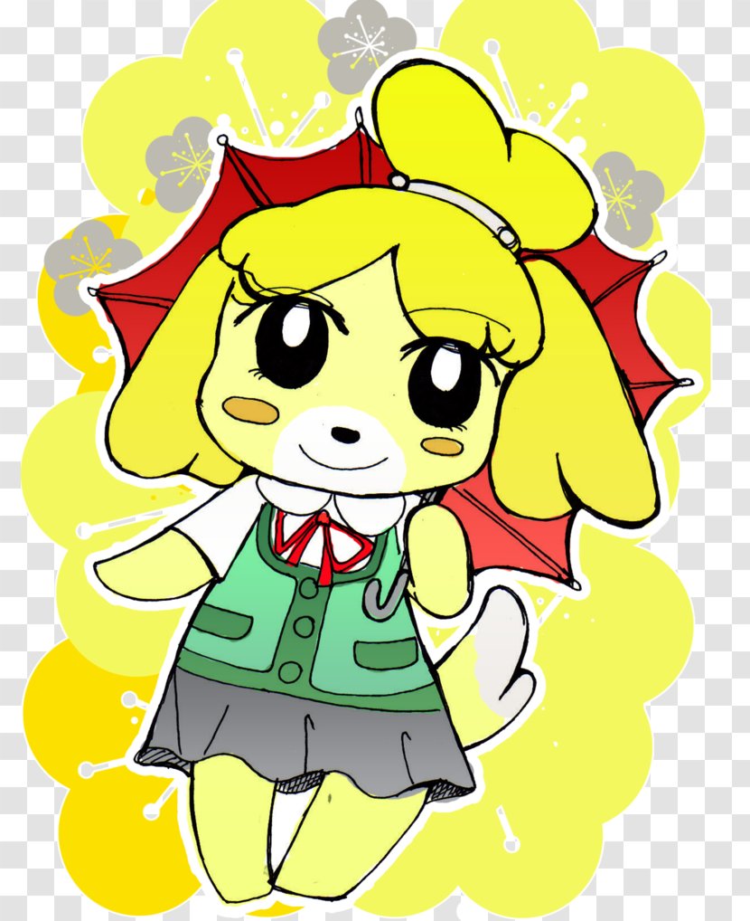DeviantArt Illustration Clip Art Yellow Animal Crossing - Color - Isabelle Transparent PNG