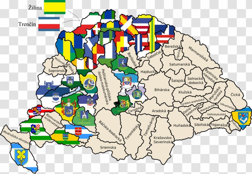 Kingdom Of Hungary Counties Austria-Hungary Rusyns - Austriahungary - Flag Transparent PNG