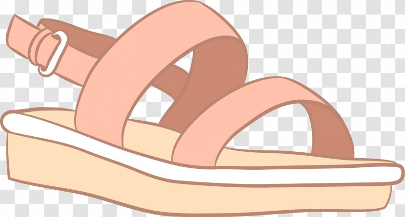 Sandal Shoe Flip-flops - Cartoon - Vector Women Sandals Transparent PNG